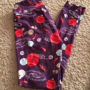 LuLaRoE planet solar system leggings one size os